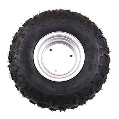 TDPRO 4PCS 145/70-6 Tires With 6 inch Wheels Rims for ATV Go Kart - color: 4PCS