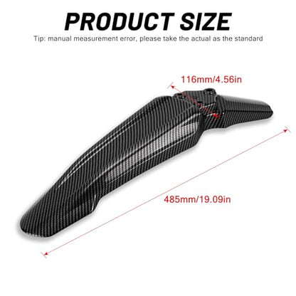 XINGWU Front Fender for Surron Light Bee X/S Segway X160/X260 Dirt Bike Motorcycle Front Fender Modified Mudguard Protector for Eikes Carbon Fiber Style - size: Front Fender, style: Carbon Fiber Style
