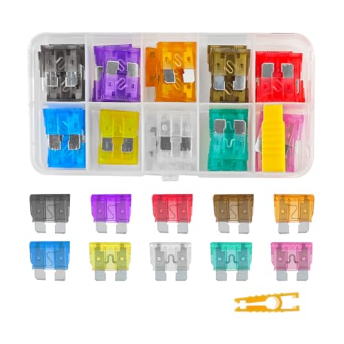 Mandark 51PCS 2-35 Amp Standard Mini and Low-Profile Blade Fuse Kit - color: 51PCS