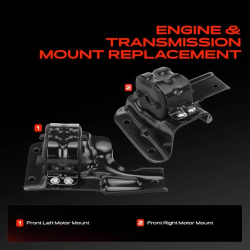 A-Premium Set of 2 Front Left and Right Engine Motor Mount Kit