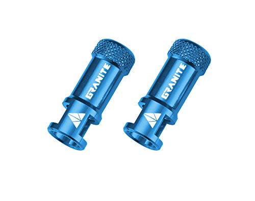 Granite Juicy Nipples Presta Valve Core Remover Caps (Blue) - color: Blue
