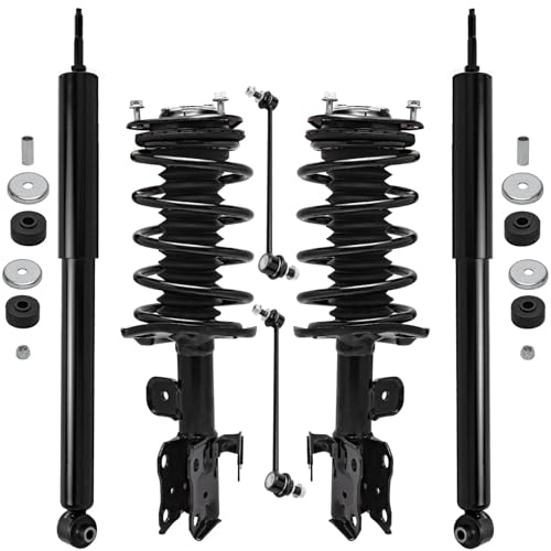 Detroit Axle - Struts Shocks Kit for 2010-2015 Toyota Prius - size: 6AQS47048-V1/ strut shock sway kit