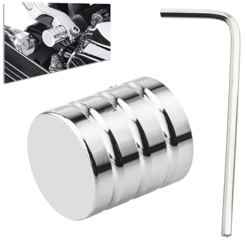 Heel/Toe Shifter Shaft Cap End Cover Compatible with Harley 1986-2017 FL Softail, 1988-2025 Touring Road King Street Electra Glide, 2008-later Trike Models (Chrome) - color: Chrome