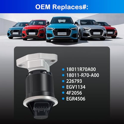 EGV1134 Exhaust Gas Recirculation EGR Valve Compatible with Acura MDX 2010-2013,RL 2009-2012,TL 2009-2013,TSX 2010-2013,for Honda Accord 2008-2012,for Odyssey 2008-2013,for Pilot 2009-2014