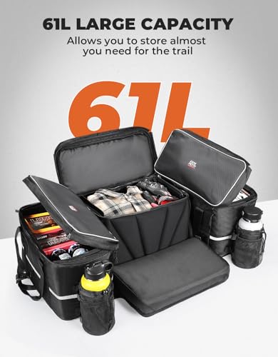 KEMIMOTO ATV Bag, 74L Large ATV Cargo Bag with Cooler Bag, Water-resistant