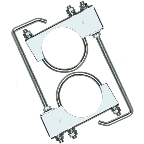 3" Exhaust Clamp With Hanger One-Piece Muffler Hanger, Pack of 2 - size: 3"-2 PACK（One-Piece)