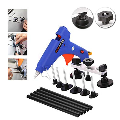 WHDZ 85pcs Paintless Dent Repair Rods Kit Car Dent Remover Kit Dent Lifter Dent Hail Removal Repair Tools Tabs Tap Down Line Board Auto Dent Kit Dent Puller - color: Dent remover kit (ABC2)