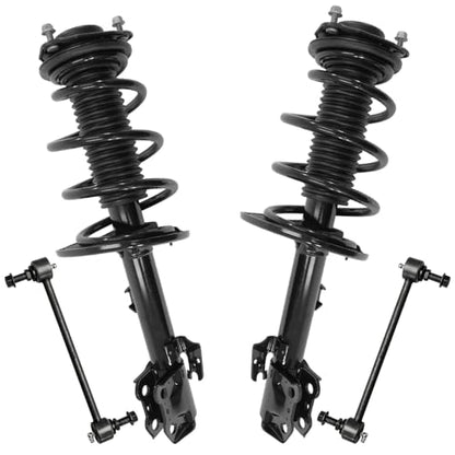 Detroit Axle - Front Struts Kit for 2014-2019 Toyota Highlander - size: 4QS54046-V1/Sway Kit