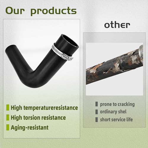 2" ID 90 Degree Coolant Radiator Hose, 5.9” Leg Length, Heavy-Duty 3-Ply Reinforced Silicone Elbow Coupler Hose for Turbo Intake, Cooling System, Marine & Industrial Use - style: 90 Degree