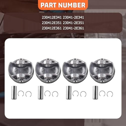 230412E341 Engine Piston Rings Fits for Hyundai Sonata Tucson