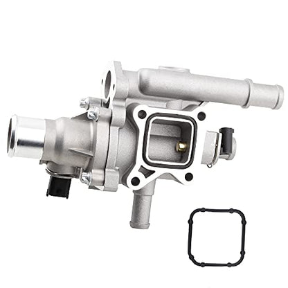 BOXI Engine Coolant Thermostat Housing Aluminum Thermostats Kit Compatible for 2011-2015 for Chevrolet Cruze 2012-2017 Trax 2013-2020 Sonic 1.8L 1.6L / 25192228 55575048 902-033
