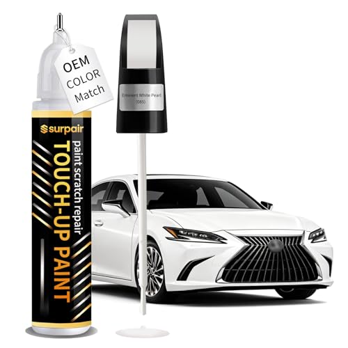 Eminent White Pearl 085 Touch up Paint for Lexus Car Scratch Remover Pen - color: Eminent White Pearl (085)