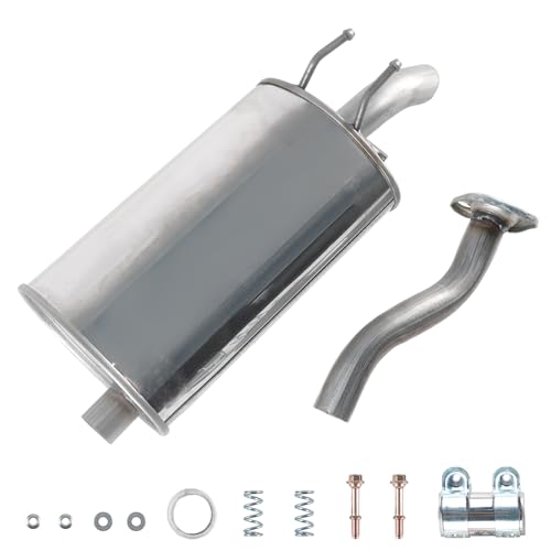 Stainless Steel Rear Exhaust Muffler Compatible With Honda Civic 2012-2015 1.8L, #54882 18307-TR6-A01