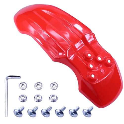 Plastic Front Wheel Mud Guard Motorcycle Fender Protector Red - color: Red