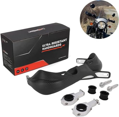 JFG RACING Dirt Bike Handguards,Imitation Carbon Fiber Grain Surface 7/8" 22mm and 1 1/8" 28mm Motorcycle Universal Handguards Hand Guards for Sur Ron ATV Dirt Pit Bike off Road Motocross Enduro MX - color: imitation carbon