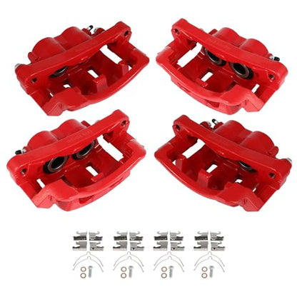 SCITOO Front & Rear Disc Brake Calipers Assembly w/Bracket For Ford - size: Front & Rear[18-B4791&18-B4790&18-B4753&18-B4752]