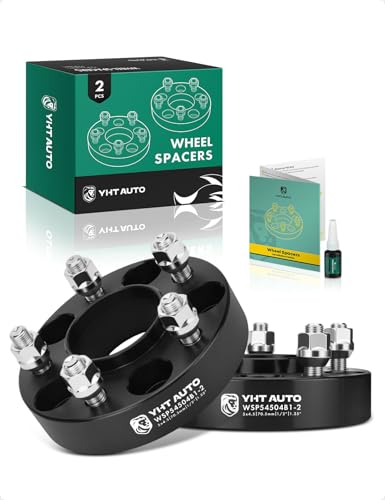 YHTAUTO 5x4.5 Hub Centric Wheel Spacers 1.25 Inch for Ford, Lincoln - size: 1.25 Inch Thickness, style: 2 PCS