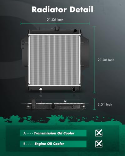 SCITOO 208 Radiator Fit 1986-1988 for Suzuki for Samurai 1.3L - size: 208