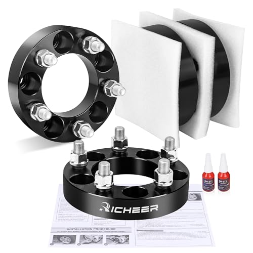 Richeer 1 inch 5x4.5 Wheel Spacers for TJ XJ YJ KJ KK ZJ Explorer Ranger - size: Thickness:1 inch