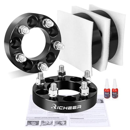 Richeer 1 inch 5x4.5 Wheel Spacers for TJ XJ YJ KJ KK ZJ Explorer Ranger - size: Thickness:1 inch