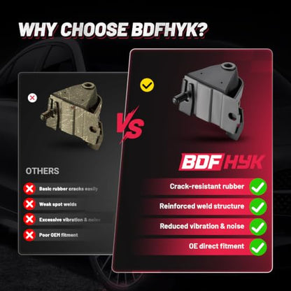 BDFHYK Front Engine Motor Mount Set Compatible with Jeep TJ & Wrangler - size: 1997-2006 Jeep Wrangler