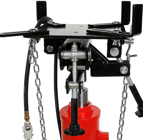 AFF Telescoping Transmission Jack - Truck Transmission Floor Jack with Universal Head and Wide Base (Multiple Weight Capacities) - size: 1,100 lbs Capacity, style: Air Assist
