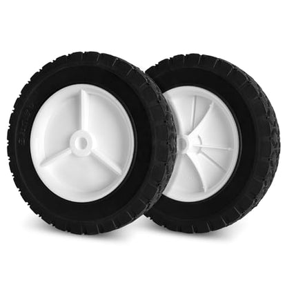 72-108 Wheels Replaces for Oregon, 8 Inch Universal Wheels Tires Compatible with Craftsman AYP MTD Lawn Mower, Radio Flyer Wagon, BBQ Grill, Hand Truck, and Lawn Sprayer