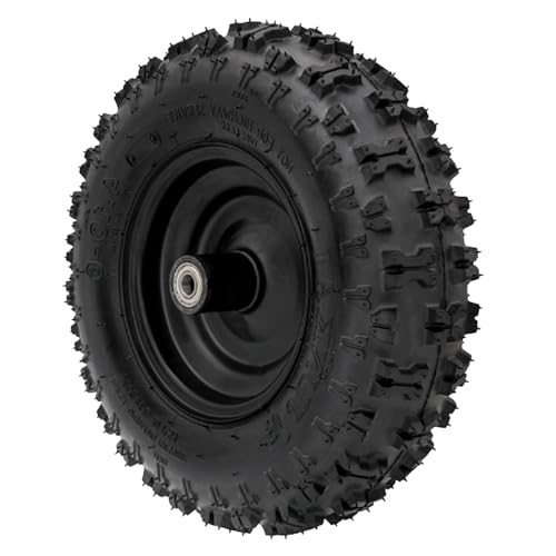 4 Sets of 4.10-6 Go Kart ATV Tubeless Tires with Rims | Front and Rear Tire for Scooter Quad Bikes 4 Wheelers