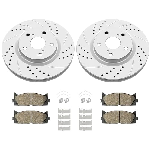 Acinoparts Front Brake Kit for 2008–2018 Toyota Avalon 2007–2017 Camry - size: ABK00303