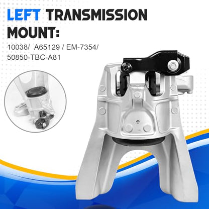 Engine Motor & Trans Mount Compatible with 2016-2021 Honda Civic 1.5L CVT Transmission Mount Replaces 50820-TBA-A04 50890-TBA-A82 50850-TBC-A81 10124 9963 10038 - size: 2016-2021 Honda Civic 1.5L