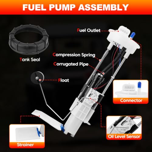 2204852 Fuel Pump Assembly with Tank Seal Compatible with Polaris Ranger 1000 XP/Crew/EPS/NSTR, Ranger 900 XP/EPS/Crew, Ranger 570/570 Crew, 2013-2019, Replace# 2521307 2521196 47-1010 2521363-E