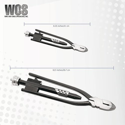 10.5 Inch Safety Wire Pliers, One Pull Action Wire Twister, Wire Twisting Tool with Stainless Steel Wire Cutter for Aircraft, Auto and Machinery Use - WCS - size: 10.5 Inch