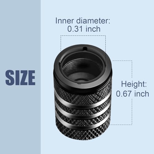 DECURCAR Tire Valve Stem Caps 12 Pack American Flag - Black - color: Black, size: American Flag