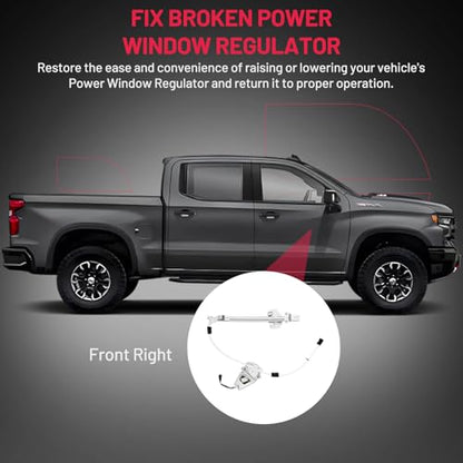 BDFHYK 748-574 Power Window Regulator with Motor Front Right Compatible with Jeep Liberty KJ 2006-2007 - size: Front Right, style: 2006-2007 Jeep Liberty