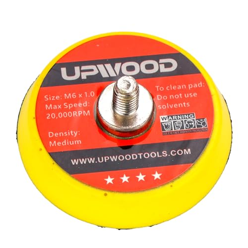 8 pcs 2 inch M6 Thread Hook and Loop Backing Pad for Mini Air Sander Polisher - color: Hook and Loop, size: 2 inch M6 Thread