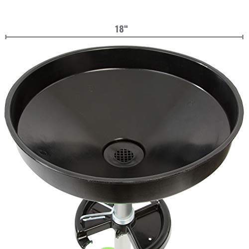 OEMTOOLS 18 Gallon Oil Drain Container, Upright Adjustable Oil Drain Tank - style: 18 gallon