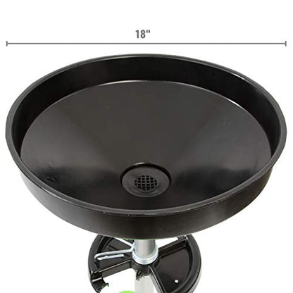OEMTOOLS 18 Gallon Oil Drain Container, Upright Adjustable Oil Drain Tank - style: 18 gallon