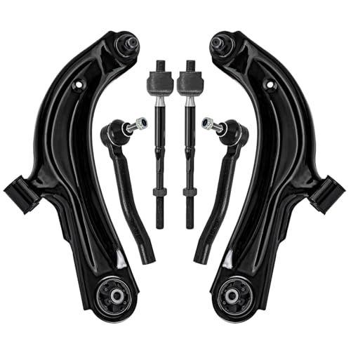 Detroit Axle - Front Lower Control Arms w/Ball Joints Outer Inner Tie Rod - size: 6CS48543/6PC