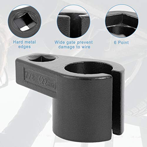 Premium Offset Oxygen Sensor Socket, 3/8 Inch Drive, 7/8 Inch (22mm)