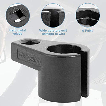 Premium Offset Oxygen Sensor Socket, 3/8 Inch Drive, 7/8 Inch (22mm)
