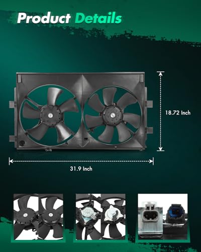 SCITOO Engine Cooling Fan compatible with Mitsubishi Outlander Sport - size: 620-367