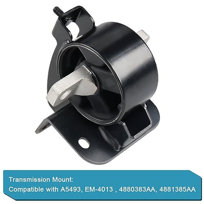 Engine Motor Mount Transmission Kit Replacement for 08-10 Chrysler Dodge - size: 4PCS-Compatible with OE#A5654 A5480 A5465 A5493