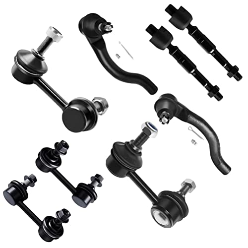SCITOO 8pcs Front Inner Outer Tie Rod End Sway Bar Link Suspension Kit fit 2006-2011 for Honda Civic