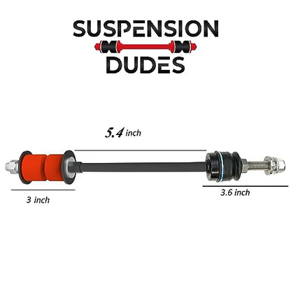 PAIR Front Sway Bar 3" Lift Extended Link Kit 4WD FITS Select Models Avalanche, Silverado, Tahoe, Sierra, Ram 1500 2001-2018 Bushings Designed And Manufactured USA - size: 1"-3" Lift