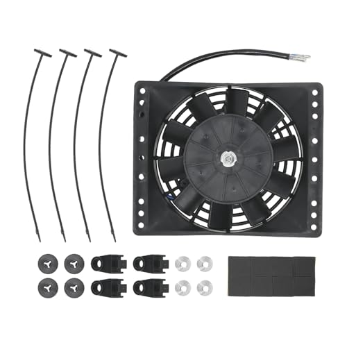 maXpeedingrods 6'' Inch Slim Push Pull Electric Radiator Cooling Fan 650CFM Mount Kit Universal 12V 80W - size: 6 inch