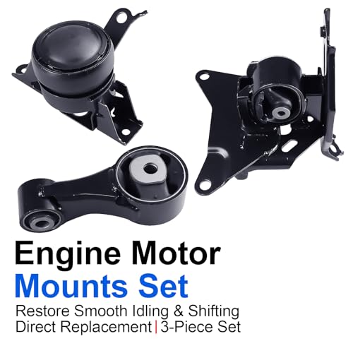 3PCS Engine Motor Mount Set Compatible with Yaris 1.5L L4 Manual - size: 2007-2012 Yaris Manual