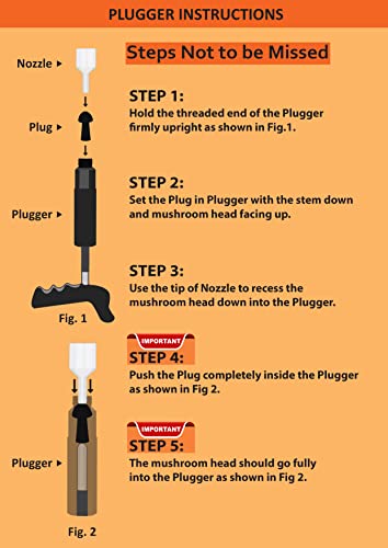 GRAND PITSTOP 20 Pcs Tubeless Tire Puncture Repair Kit with Mushroom Plug for Tyre Punctures and Flats on Cars, Motorcycles, ATV, Trucks & Tractors (15 Mushroom Plugs) - color: Mini Plug Kit + 15 Plugs