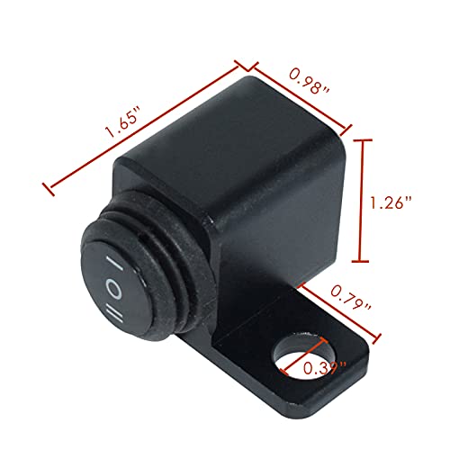 CNC Motorcycle Switches Waterproof ON Off ON Switch Handlebar Control Switch for Headlight High Low Beam Fog Light M8 M10 Screw Mount