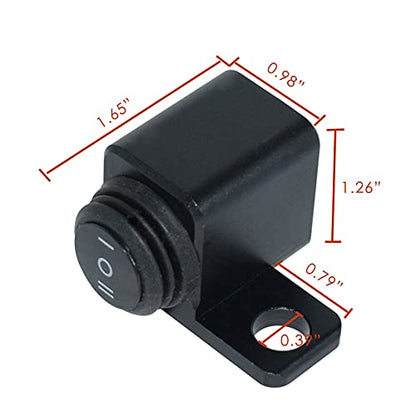 CNC Motorcycle Switches Waterproof ON Off ON Switch Handlebar Control Switch for Headlight High Low Beam Fog Light M8 M10 Screw Mount