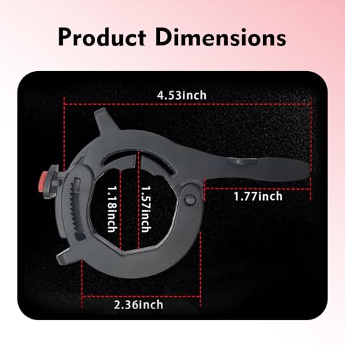 1PC Motorcycle Throttle Cruise Control, Waterproof & Heat-resistant Throttle Lock Clip Assist, Easy Clamp-on Installation, Universal for Most Motorcycles, Scooters, ATVs (Black)